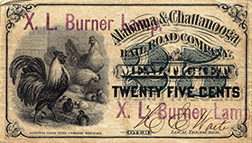 $0.20 G-1364 with X L Burner Lamp stamp